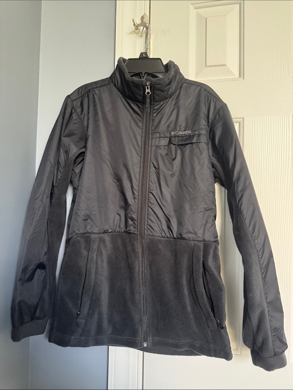 Columbia Kid's Black Two-Tone Hybrid Jacket